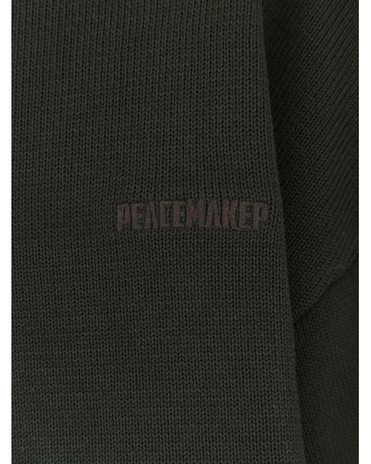 Oamc Peacemaker Green Cotton Polo Shirt for men