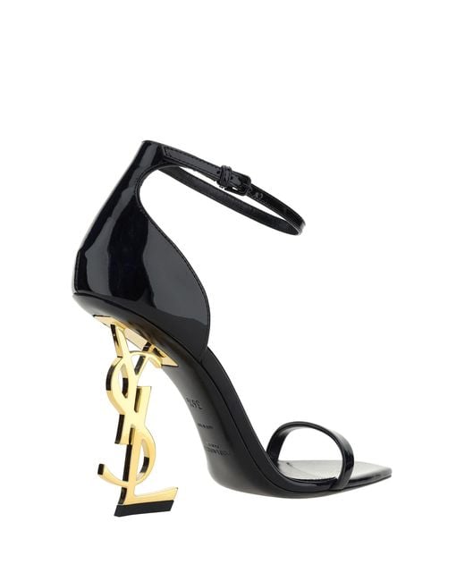 Saint Laurent White Opyum Sandals