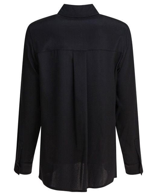 Max Mara Pure Blue Shirts Black