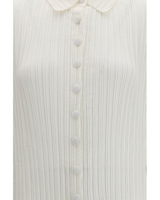 GONGDID DESIGN White Dress Long Wave