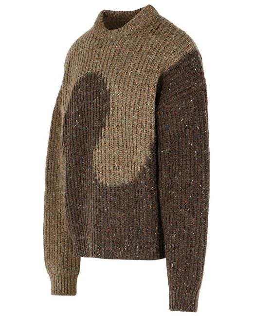 ERL Green Wool Blend Sweater