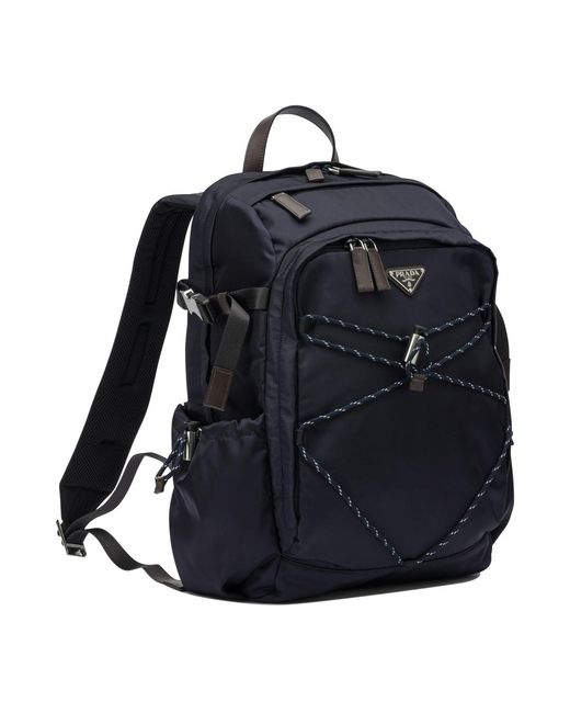 Prada Blue Speedrock Backpack for men