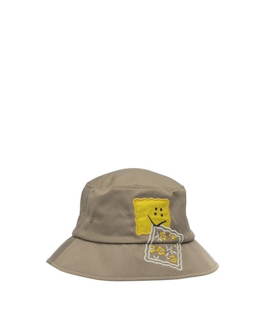 Kapital Green Peckish Rainbowy Bucket Hat for men
