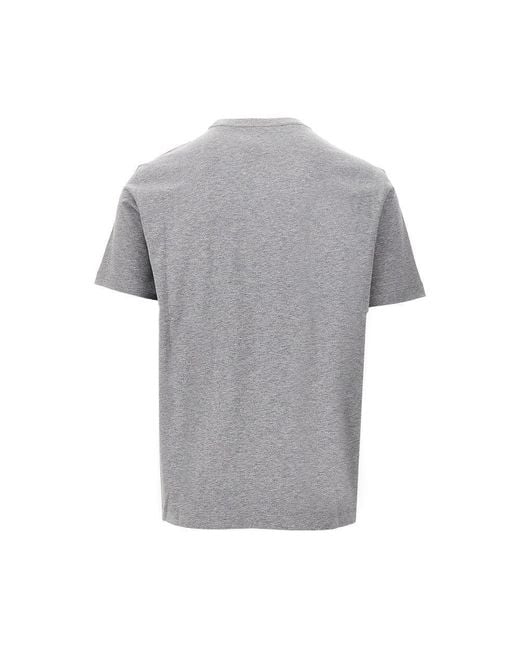 Emporio Armani Gray Icon Photographic Print T-Shirt for men