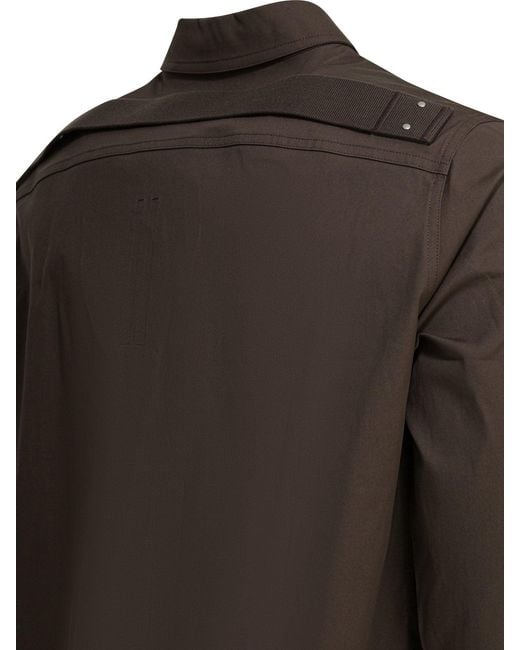 Rick Owens Brown Cotton Jacket for men