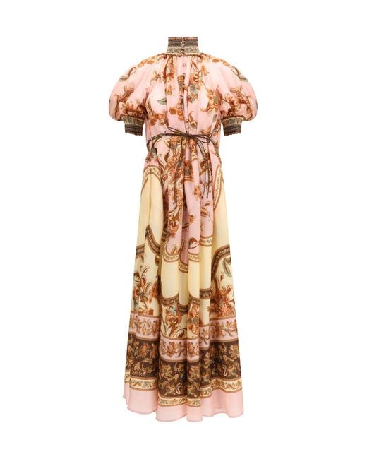 Zimmermann Metallic Aster Billow Dress