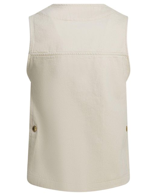 Filson White "Archive Cruiser" Sleeveless Jacket