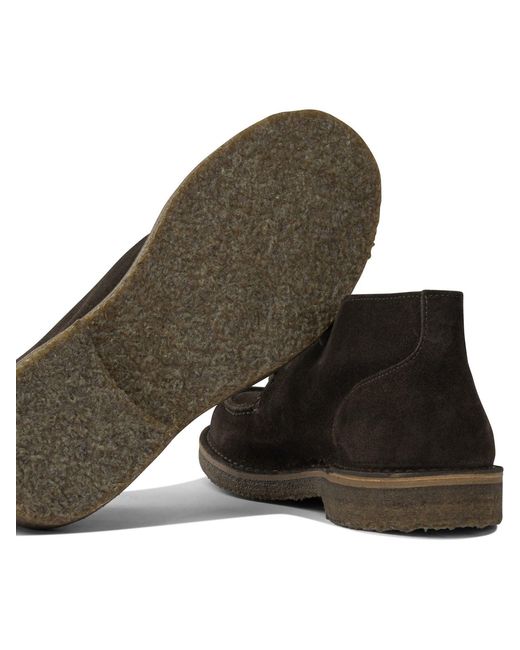 Astorflex Black "Deukeflex" Lace-Up Loafers for men