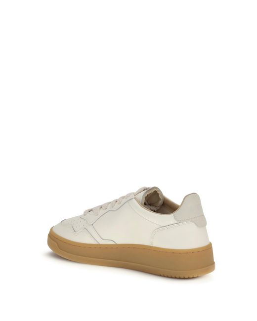 Autry White Medalist Low Leather Sneakers Marshmallow for men