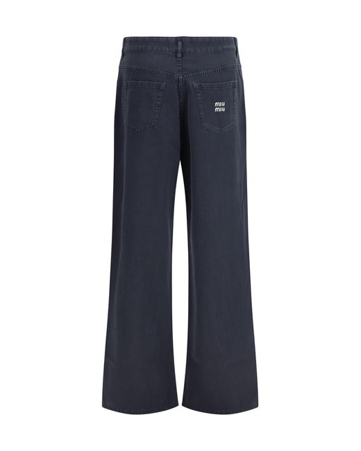 Miu Miu Blue Flare Jeans