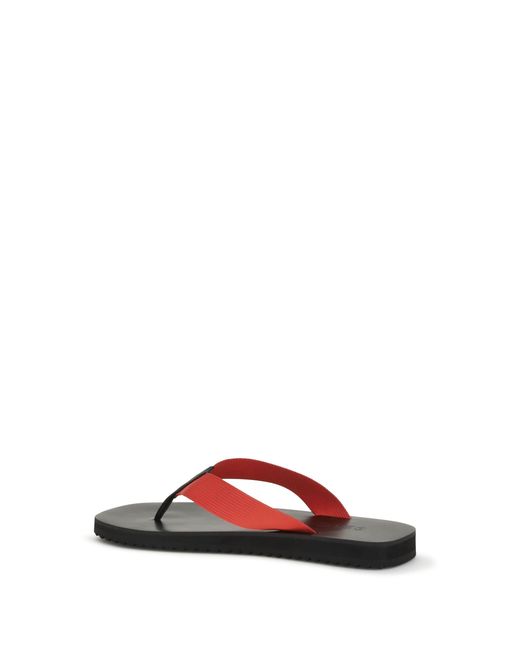 Senso White Xylon Flip-Flop Sandals Tomato