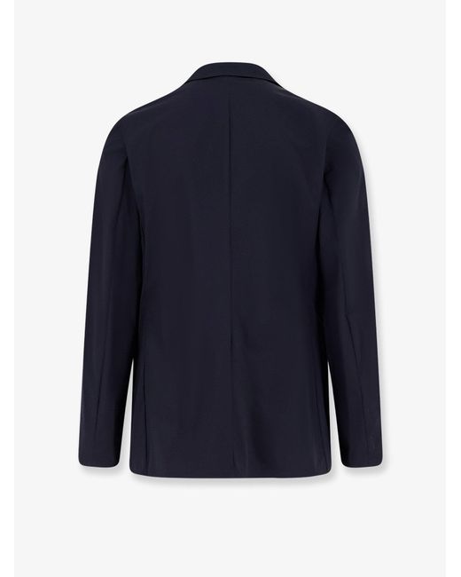 Aspesi Blue Paperino Stretch Nylon Blazer for men