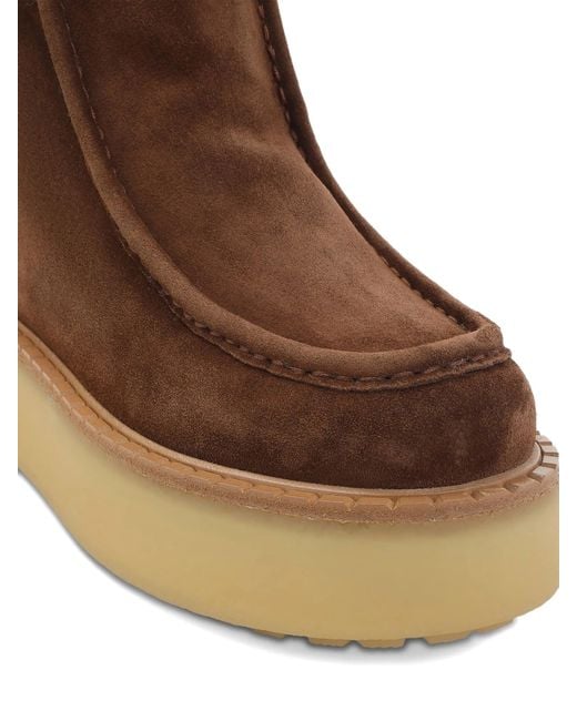 Prada Brown Suede Ankle Boots