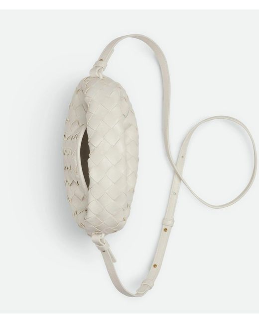 Bottega Veneta White "Mini Hop" Handbag