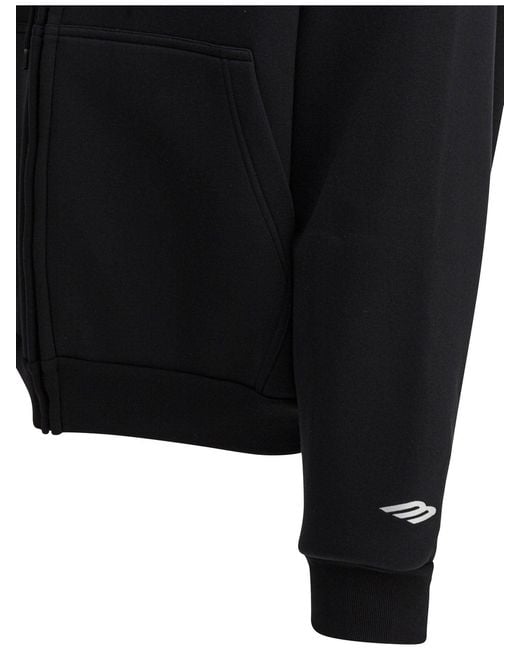 Balenciaga Blue 3B Sports Icon Sweatshirts for men