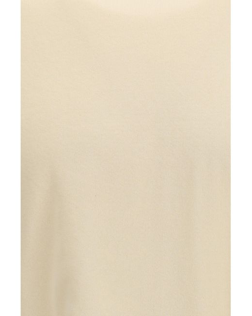 Cruna White Cotton Knitted T-Shirt for men
