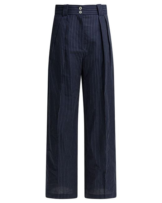 Ines De La Fressange Paris Blue Trousers