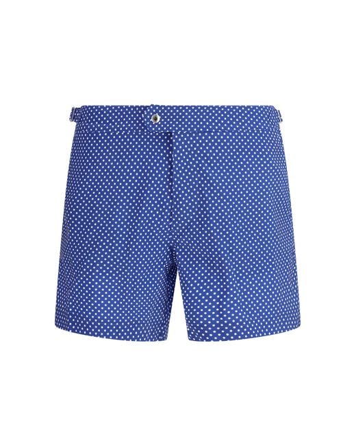Tom Ford Blue Polka Dot Swim Shorts for men