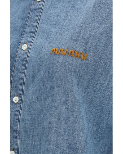 Miu Miu Blue Chambray Shirt