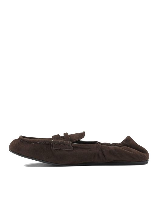 Miu Miu White Ruches Loafers