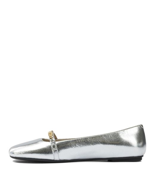 Pinko White Ballerinas