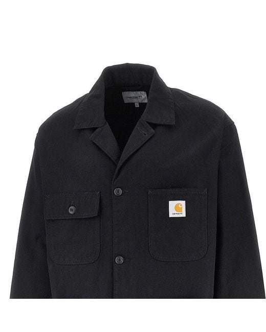 Carhartt Black 'Brader' Cotton Twill Blazer for men