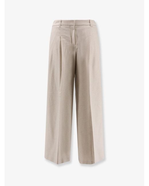 Boss Natural Tiana Recycled Wool Blend Trousers