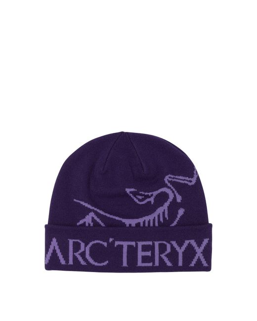 Arc'teryx Purple Bird Word Toque Beanie for men