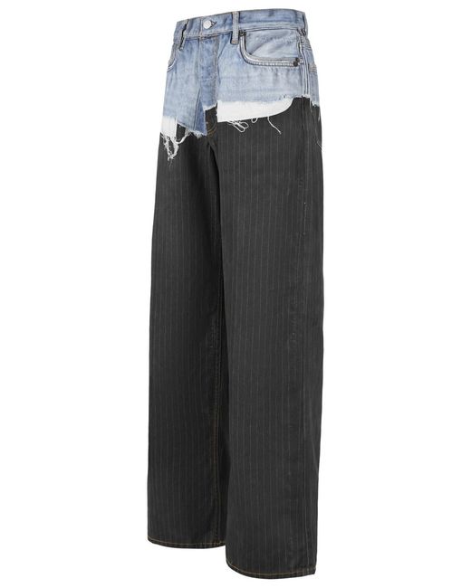 Acne Gray Cotton Jeans for men