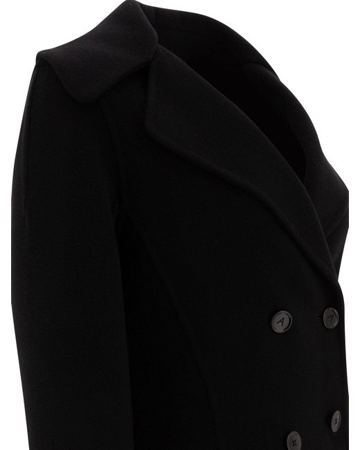 Alaïa Black Double Breasted Coat