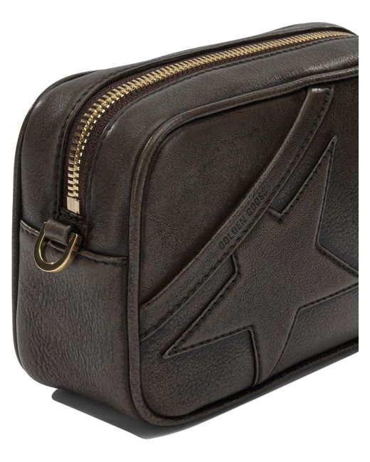 Golden Goose Deluxe Brand Gray "Star Bag" Mini Pouch Bag