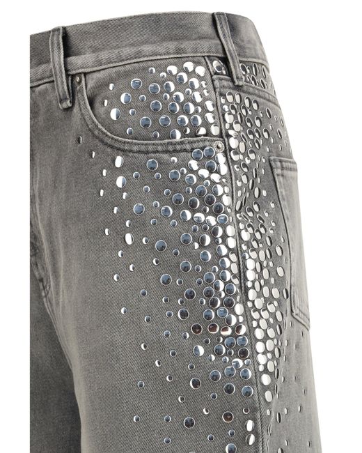Golden Goose Deluxe Brand Gray Melody Stud Degraded Jeans