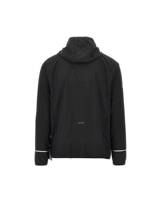 EA7 Black Dynamic Athlete Ventus7 Full-Zip Hoodie for men