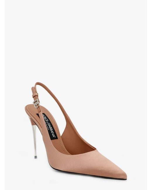 Dolce & Gabbana Pink Dolce & Gabbana Satin Pumps