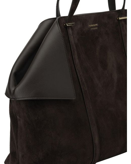 Ferragamo Black Shoulder Bags