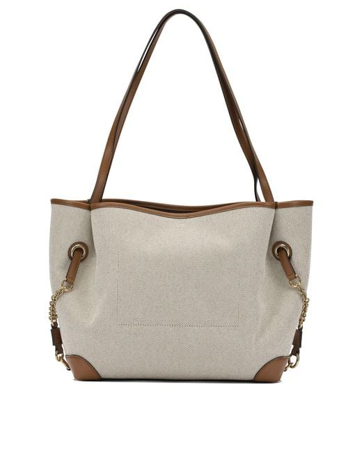 Chloé White "Clover" Large Shoulder Bag