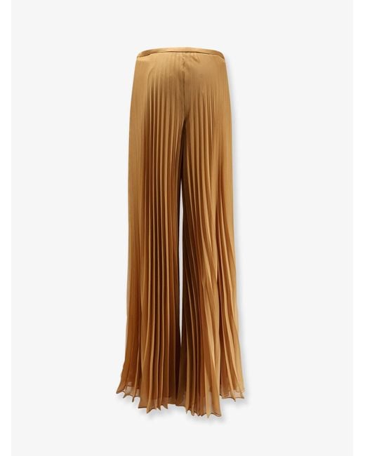 Max Mara Natural Mxegrembo Pleated Trousers
