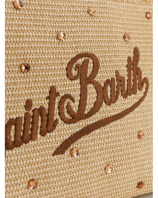 Mc2 Saint Barth Natural Vanity Straw Raffia Handbag