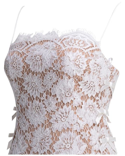Self-Portrait Dresses White