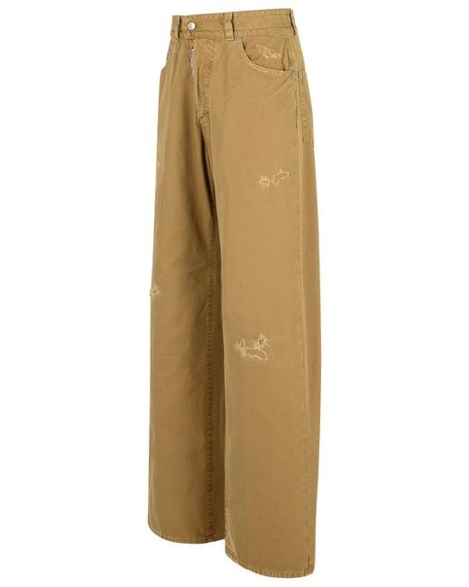 DSquared² Natural '9 To 5' Cotton Pants