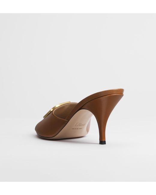 Dior Brown Initials 75Mm Heeled Sandals