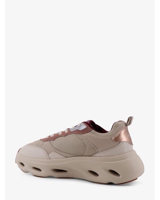 Pinko Multicolor Nylon Sneakers With Leather Inserts