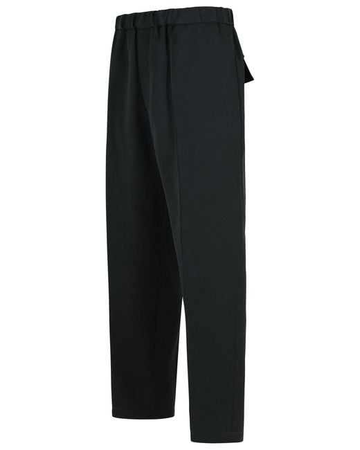 Jil Sander Black Wool Pants for men