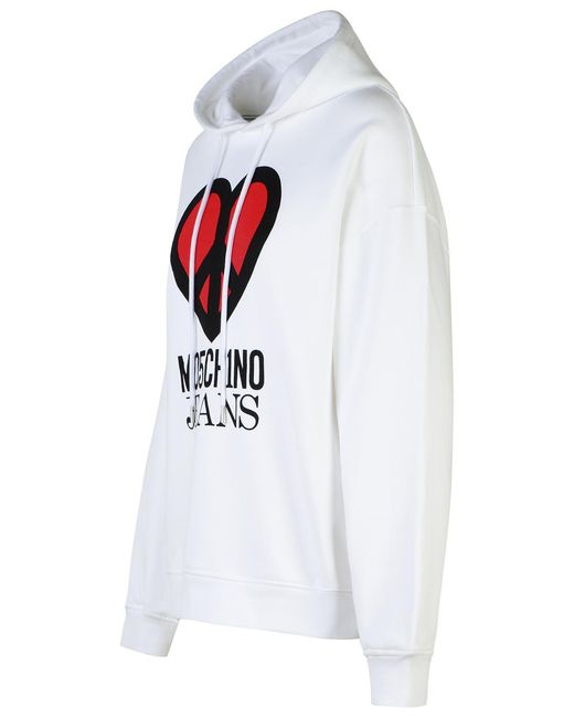 Moschino White Cotton Sweatshirt
