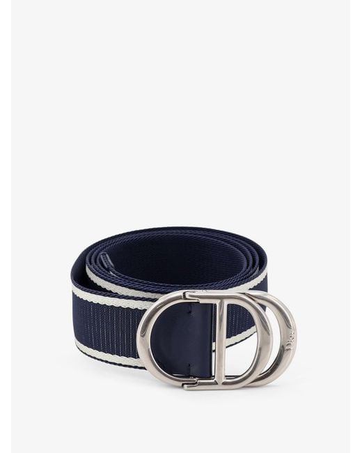 Dior White Dior Nylon Belt With Embroidered Logo for men