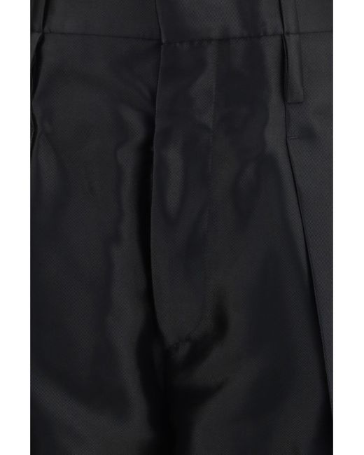 Bottega Veneta Black Tapered Wool Pants
