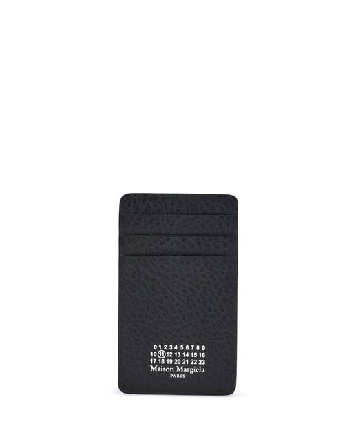 Margiela Black Vertical Card Holder for men