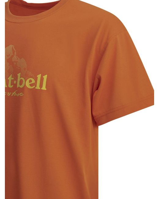 Montbell Orange T-Shirts for men