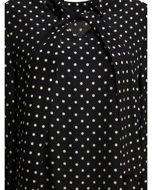 Valentino Short Flared Dress Dresses Black