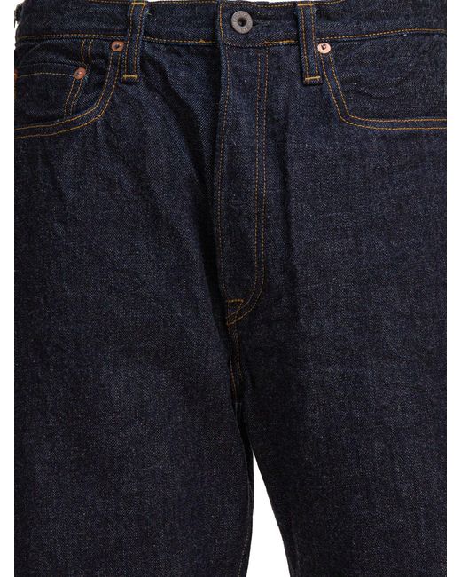 Kapital Blue Five-Pocket Jeans for men
